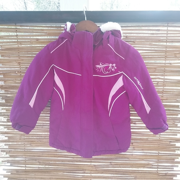 ZeroXposur Other - ZeroXposur M Girls Pink Purple Fur Hoodie Kids